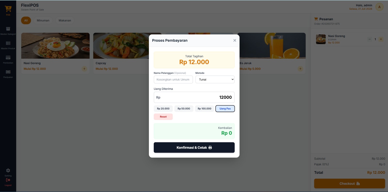 Checkout Modal